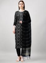 Rayon Black Festival Wear Printed Readymade Straight Suit